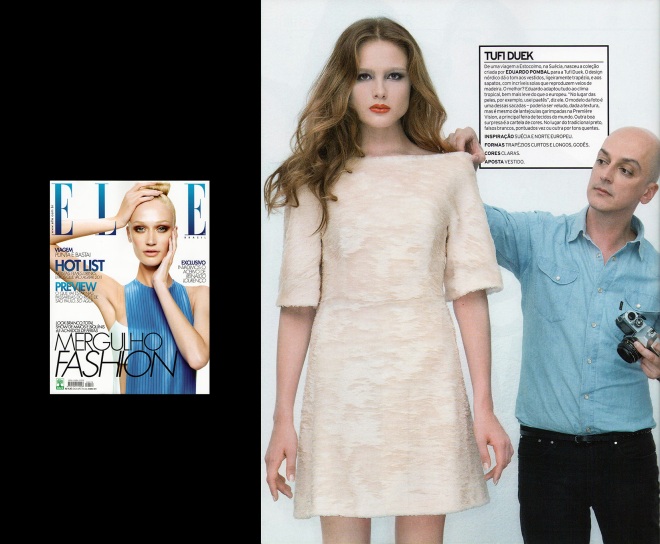 Revista Elle jan2011 - Preview coleções inverno 2011 - Design: Eduardo Pombal / Modelagem: Christian Monteiro